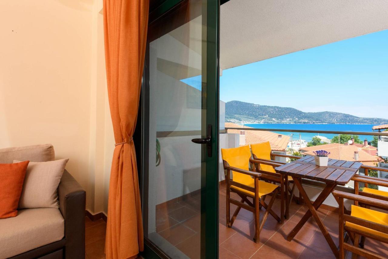 Zoe'S Sea View Apartment Skala Potamia  Esterno foto