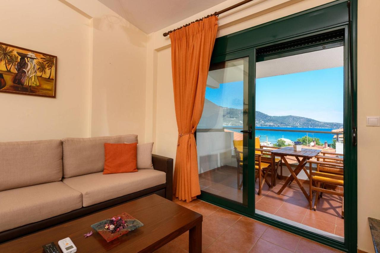 Zoe'S Sea View Apartment Skala Potamia  Esterno foto