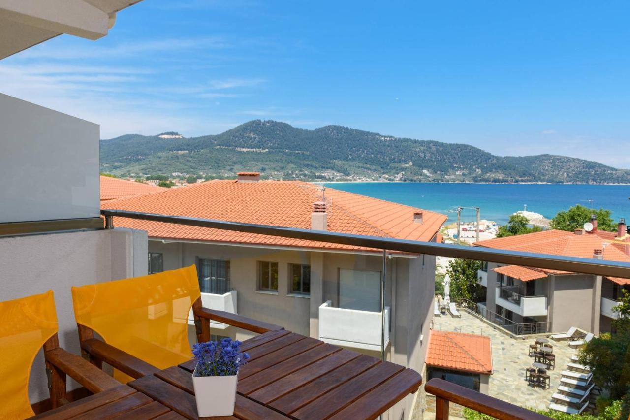Zoe'S Sea View Apartment Skala Potamia  Esterno foto