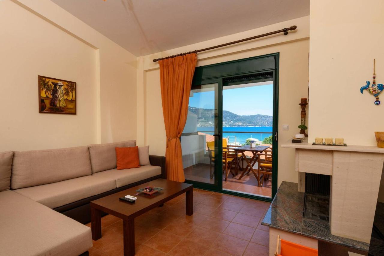 Zoe'S Sea View Apartment Skala Potamia  Esterno foto