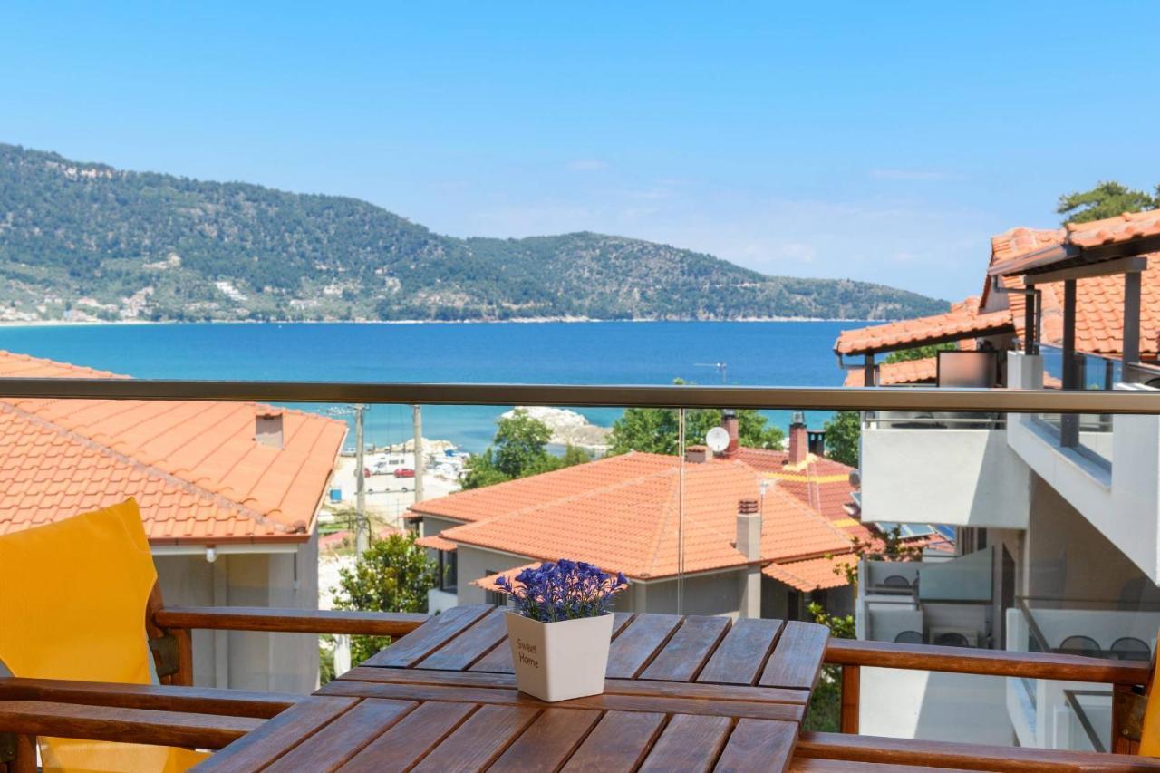 Zoe'S Sea View Apartment Skala Potamia  Esterno foto