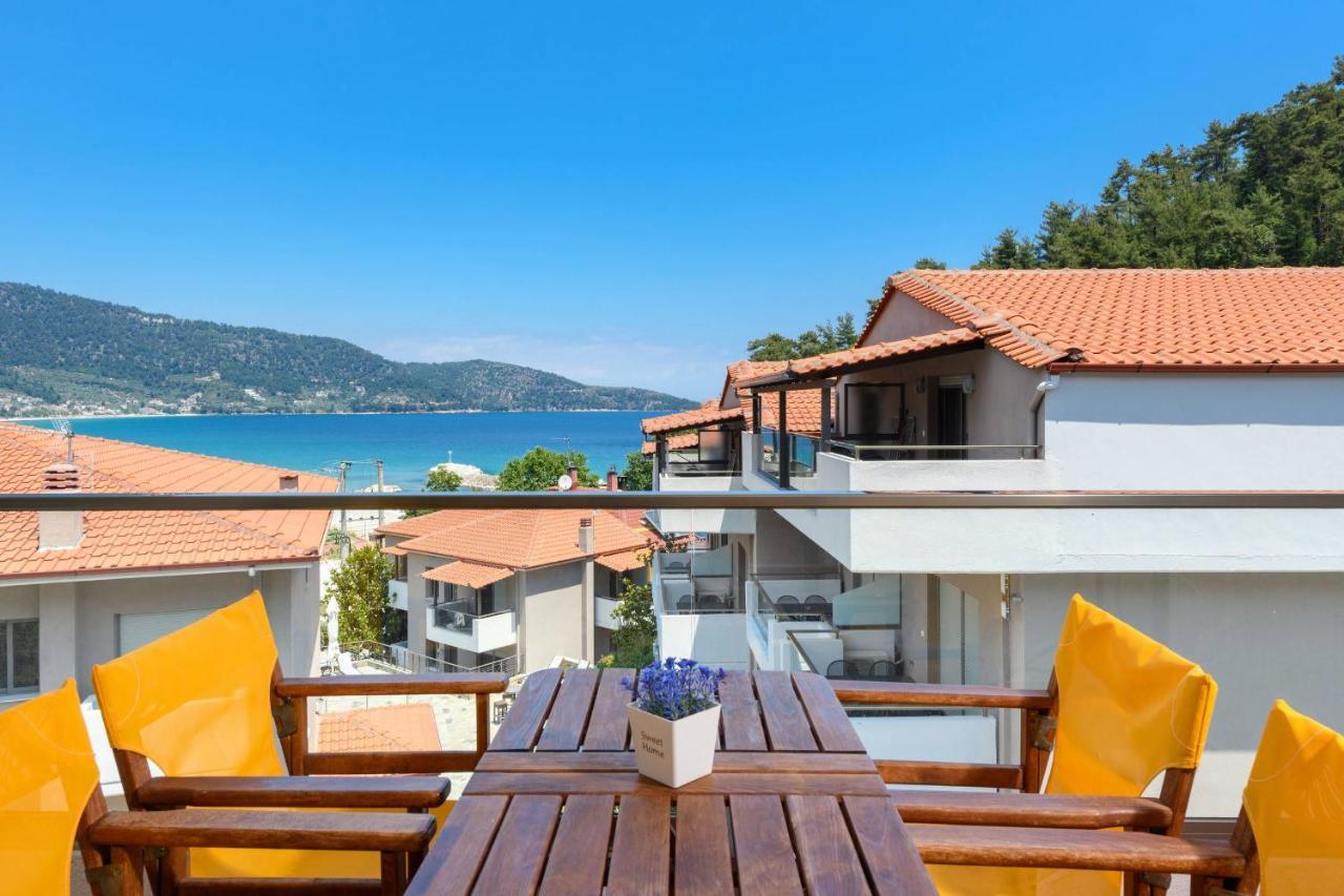 Zoe'S Sea View Apartment Skala Potamia  Esterno foto